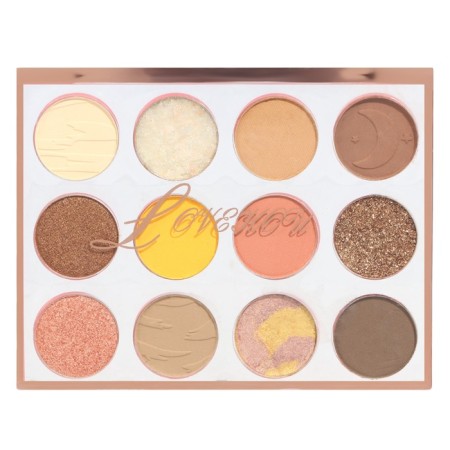 Professional palette of shadow shallows Volcano of 12 colors-1