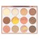 Professional palette of shadow shallows Volcano of 12 colors