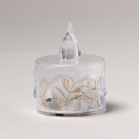 LED candle, mod. SV-23 "Flowers", 5 x 3.8 cm.-1