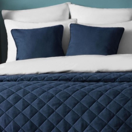 Cover with pillowcases "Kim", size 160x220 cm, blue color-2