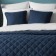 Cover with pillowcases "Kim", size 160x220 cm, blue color