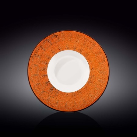 Deep plate Wilmax England Splach, d = 25.5 cm, 1.5 l, color orange color
