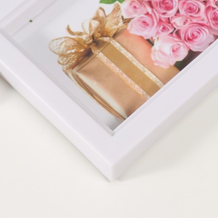 Photo frame plastic in 11 photos 10x10, 10x15 cm "Butterflies" white 48x63 cm-1
