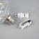 Fir -tree ball "Frosty crystal", batteries, 1 LED, glow warm white