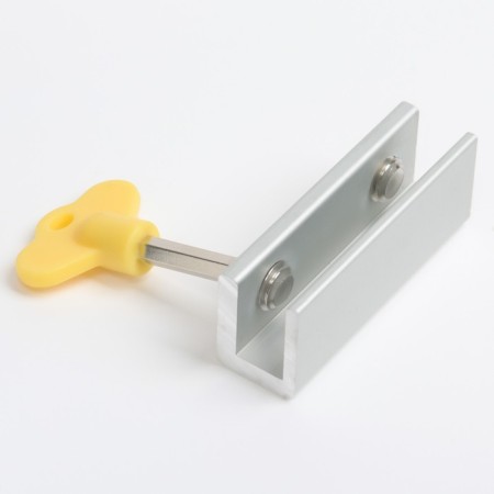 Loading and windows lock, yellow, 16 mm, 2 fasteners-2