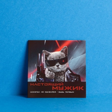 A set of mini - postcards to a “real man”, 10 pcs, 7 × 7 cm-13