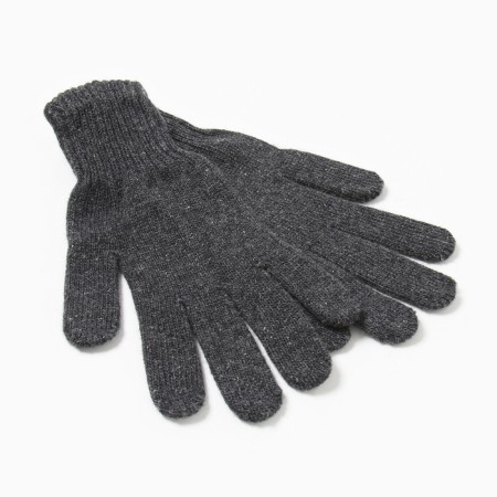 Single -layer woolen gloves, gray color, size l
