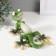 Polystone souvenir "Green Haeckon sunbathes" 18x14.5x8.5 cm