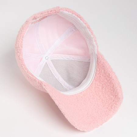Basebolka Women's warm minku lamb, size 56-58, pink color-6