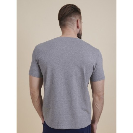 Male T -shirt, 3XL size, gray color-1