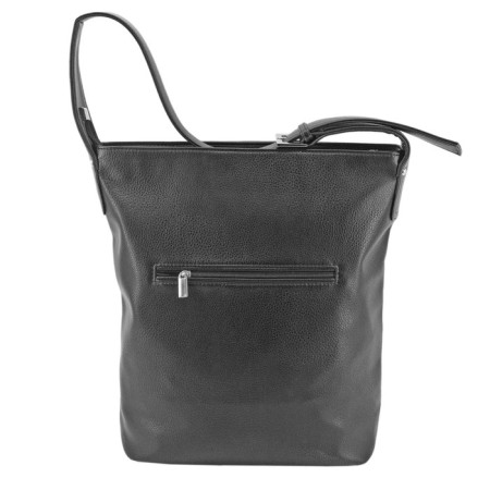 Female bag, artificial leather, black, 30x13x38 cm-2