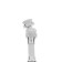 Zein Z3605, rotary, on a hinge, flexible, 2 modes, chrome/white
