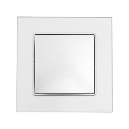 TOT GLOSSY GLASS, 10 A, 1 key, hidden, glass, silver-2