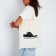 Shopper bag you are such a cat without lightning, without lining, beige color