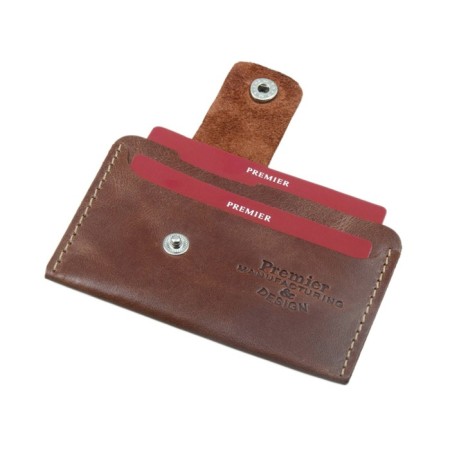 Cartholder, 2 departments, brown dark. Pul-up-1
