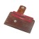 Cartholder, 2 departments, brown dark. Pul-up
