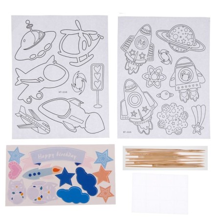 Set for creativity: manufacture of toppers, coloring-strokes and engraving "Cosmos"-1