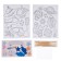 Set for creativity: manufacture of toppers, coloring-strokes and engraving "Cosmos"