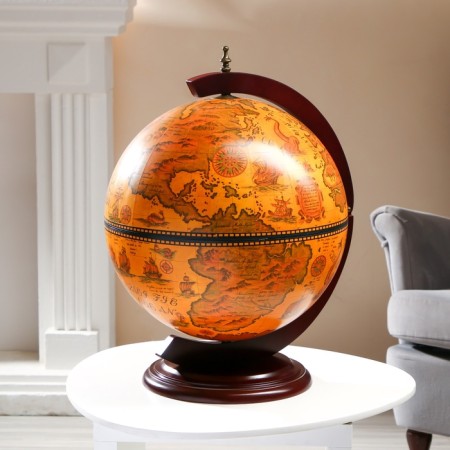Globe Bar decorative "Vintage map" 46x41x56.5 cm-6