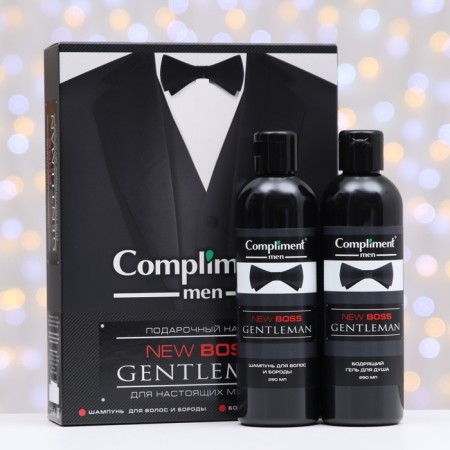 Gift set No. 1770 Compliment New Boss Gentleman: Shampoo, 250 ml + shower gel, 250 ml