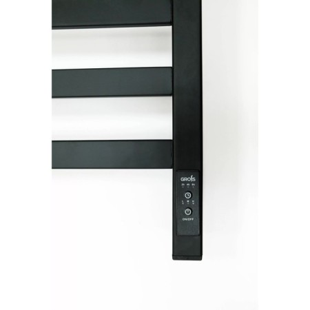 Electric towel Grois Bruno, 500x600 mm, 6 crossbars, lower, black-4