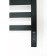 Electric towel Grois Bruno, 500x600 mm, 6 crossbars, lower, black