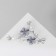Brooch "Flowering Branch", white-gray color in silver