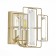 Wall lamp EVOLUCE. Sle103401-01. Giano. 1x40 W, E14, 19x17 cm, Shampan
