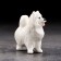 Suvenir "Samoyed", handmade, porcelain