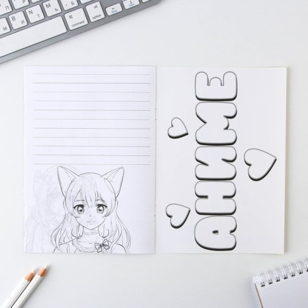 Notebook Coloring A5, 8 pages "Anime"-5