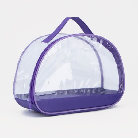 Cosmetic bag on lightning, with a pen, purple color-1