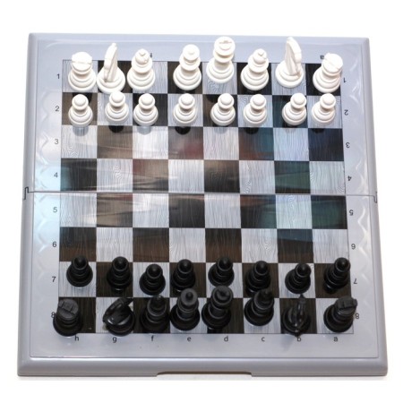 Shakhmat checkers, large, gray color-5