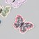 Butterflies cardboard "Flower. Tints" set 12 pcs h = 4-10 cm