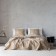 Cover with pillowcases "Tara", size 230x250 cm, beige color