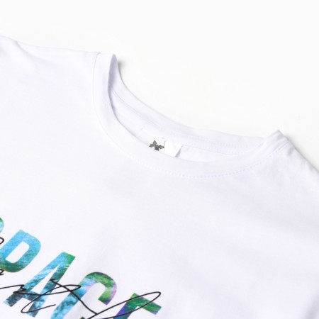 Male T -shirt "Space", white color, size 54-1