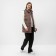 Warmed female vest, brown color, size 44