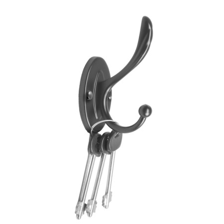 Furniture hook Cappio Love, two -rod, black-2
