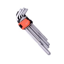 A set of keys of imbus hexagonal Harden 540608, HEX, CRV, 9 pcs., 23 cm