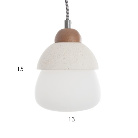 Lamp "Nensi" G9 White 12.5x12.5x18.5-168 cm-5