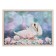The painting "Swans in flowers" 56*76 cm mix