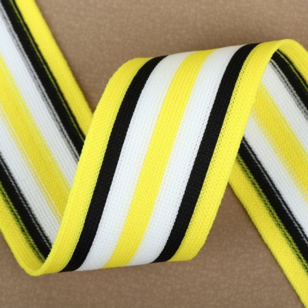 Braid knitted lamps 40 mm, 9.1 ± 0.5 m, yellow/black/white color-1