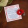 Bracelet-reinforcing "red thread" woolen, for good luck, clover, color silver, 30 cm
