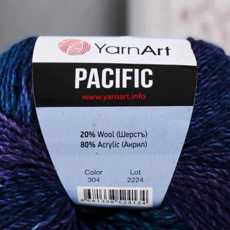 Yarn "Pacific" 80 acrylic, 20% wool 200m/50g (304)-3