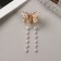 Hair crab "Milada" beads, 2.5 cm, gold