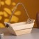 Kashpo wooden, "boat" 270*110*110. Handle- rope 8mm.