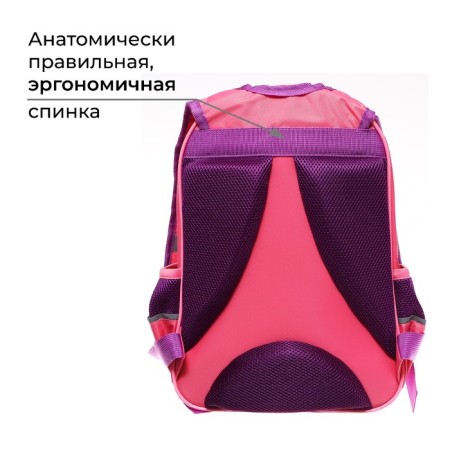 School backpack, 37 x 26 x 13 cm, ergonomic back, Calligrata ORT "Anime Girlfriend"-3