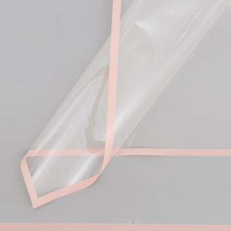 Glossy film "strip", beige, 58 x 58 cm