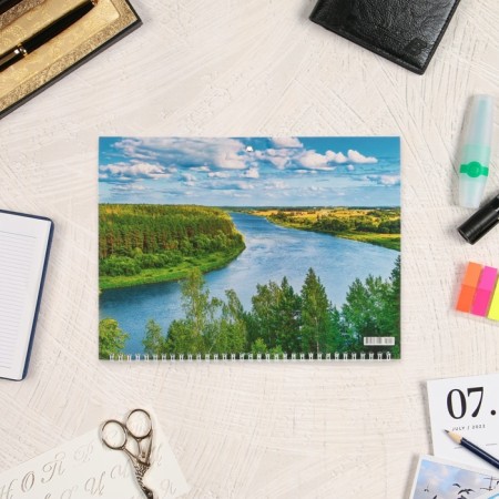 Quarterly calendar, trio "Nature - 1" 2025, 73 x 29 cm-1