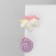 Earrings plastic "Abstraction" Unicorn and Snail, Color