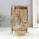 Climber Metal, glass for 1 candle "branches with balls" d = 10 cm gold 20 cm
